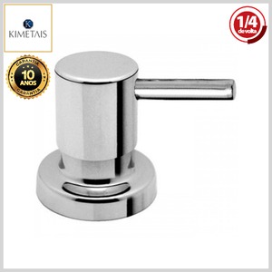 Acabamento de Registro C58-4901 DelicattaSlim Canopla/Alavanca Metal Cromado