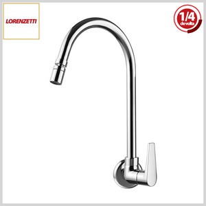 Torneira de Cozinha 1168 C32 LorenJoy Parede Bica Móvel Cromado