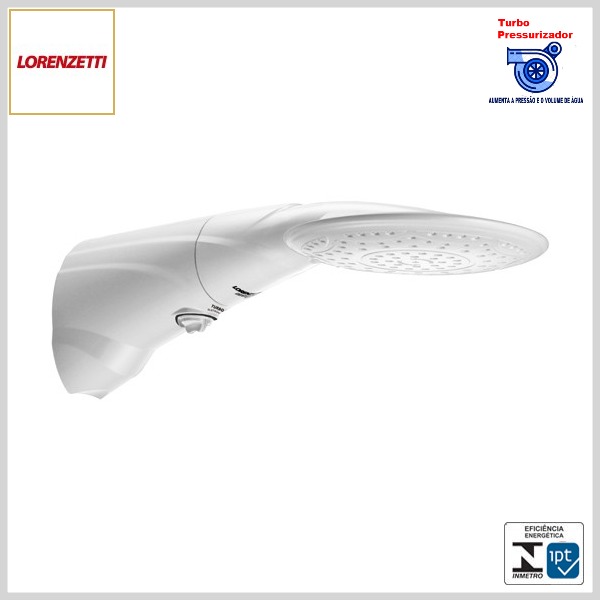 Ducha Eletrônica Advanced Turbo c/Pressurizador (Branco)