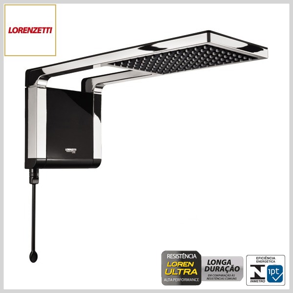 Chuveiro Eletrônico AcquaStorm Ultra (Preto c/Cromado)