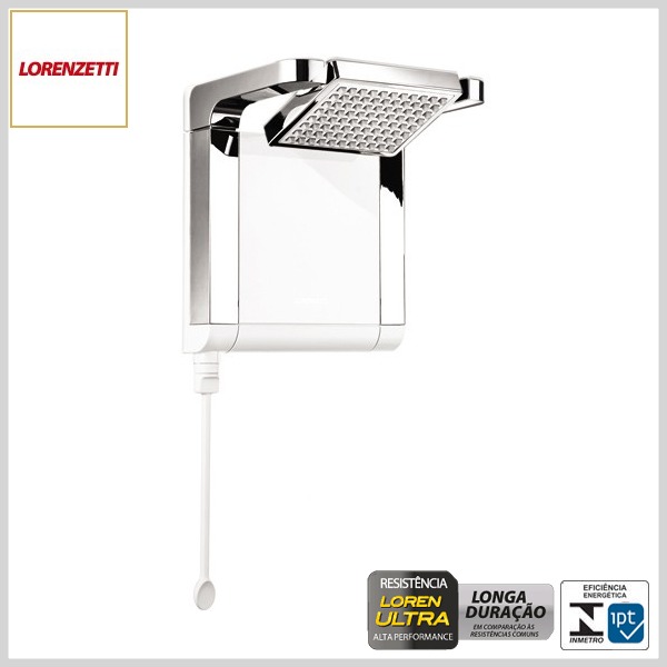 Ducha Eletrônica AcquaStar Ultra (Branco c/Cromado)
