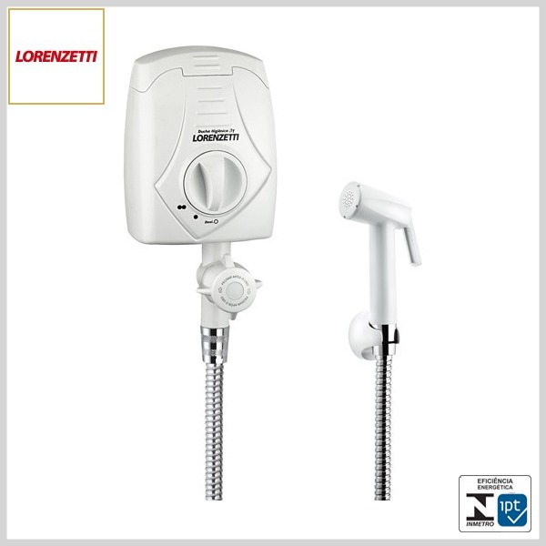 Ducha Higiênica 3Temp c/Aquecedor (Branco c/Cromado)
