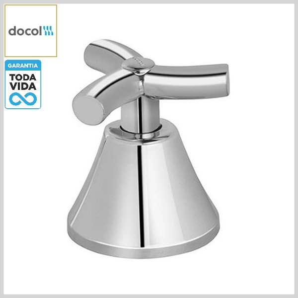 Acabamento de Registro DocolBase Primor Canopla/Volante Metal Cromado