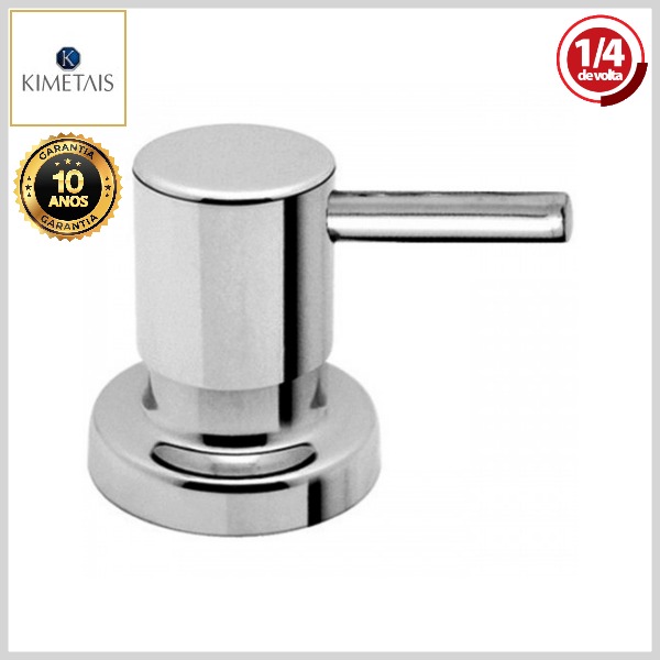 Acabamento de Registro C58-4901 DelicattaSlim Canopla/Alavanca Metal Cromado