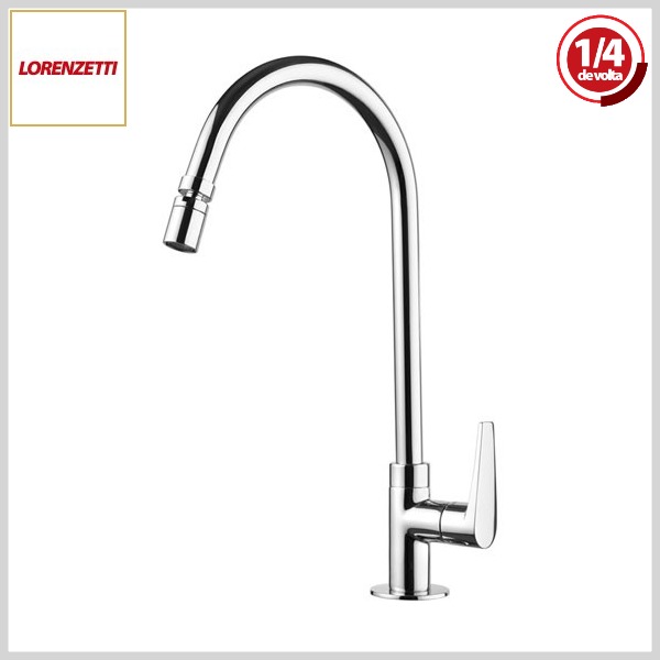 Torneira de Cozinha 1167 C32 LorenJoy Mesa Bica Móvel Cromado